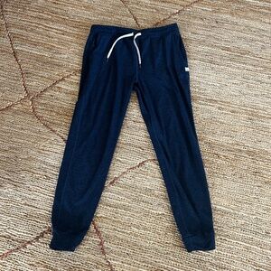 Vuori Womens Performance Joggers Heather Navy Small S Athleisure Dreamknit